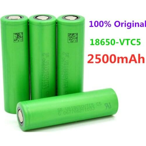 New 3.7 V Volt Rechargeable US18650VTC5 2500mAh VTC5 18650 Battery Replacement 3.7V 2500mAh 18650 Batteries