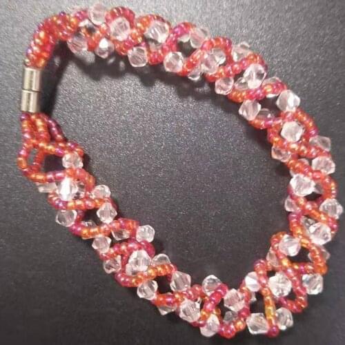 Wholesale 3 strands Free Shipping Fashion Jewelry Faceted Crystal Beads Stretch Bracelet 7" FG2643