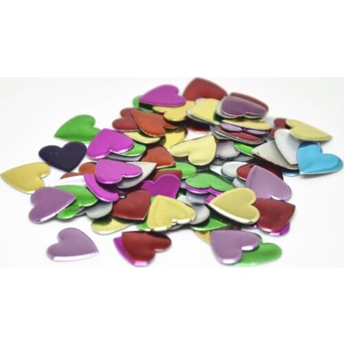 12mm 50pcs Mix Color Hot Fix Rhinestuds Heart Shaped Punk Studs And Spikes For Clothing Diy Accessories