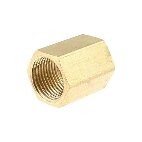 3/8" PT Female Thread Push in Quick Straight Pneumatic Connector Gold Tone