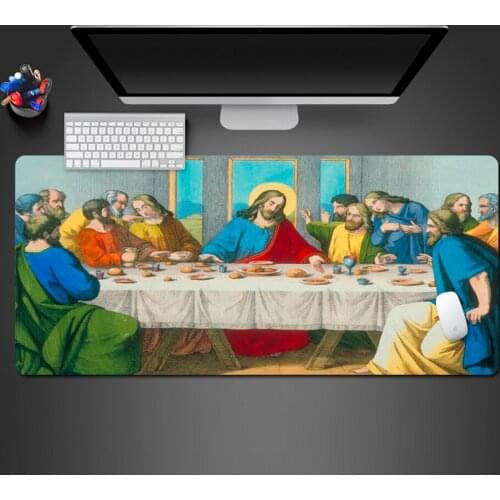 Jesus Last Supper Mouse Pad For High Quality Game Players Game Mats Computer Office Keyboard Ultra-thin Table Mats Mause Pad