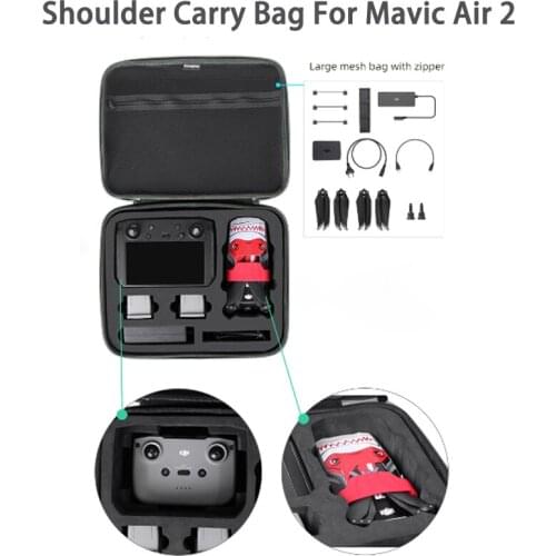 High Capacity Mavic Air 2 Shockproof Shoulder Storage Bag Backpack Carry Case For DJI Mavic Air 2 Drone Accessories