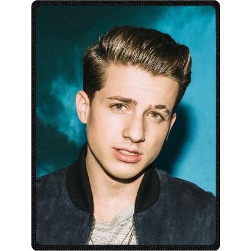 Adult Autumn Winter Summer Spring Warm Blanket Super Soft Coral Fleece Bed Sofa Charlie Puth Pattern Blanket