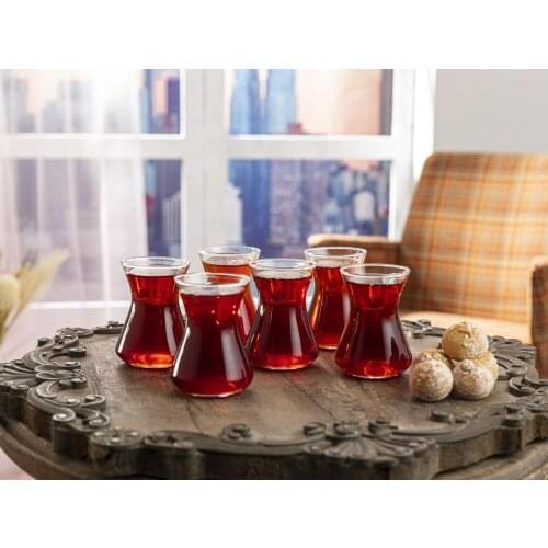 Turkish Tea Cup Set Black Tea Modern 6 PCs 125ml Best Cup Coffee Home Cafe Anatolian Vibes