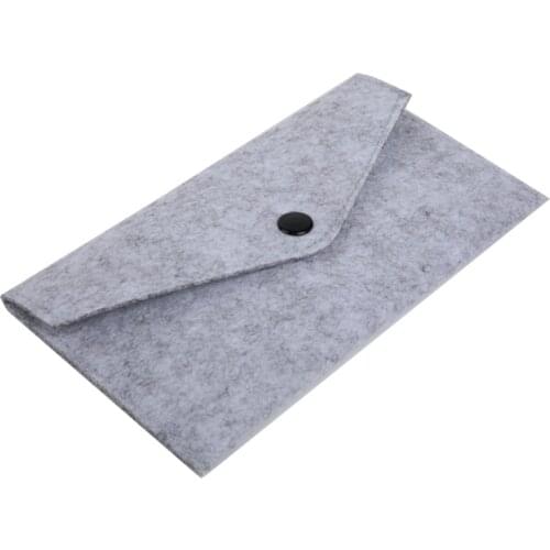 Felt Coin Wallet Women Men Purse Change Bag ID Credit Card Holder