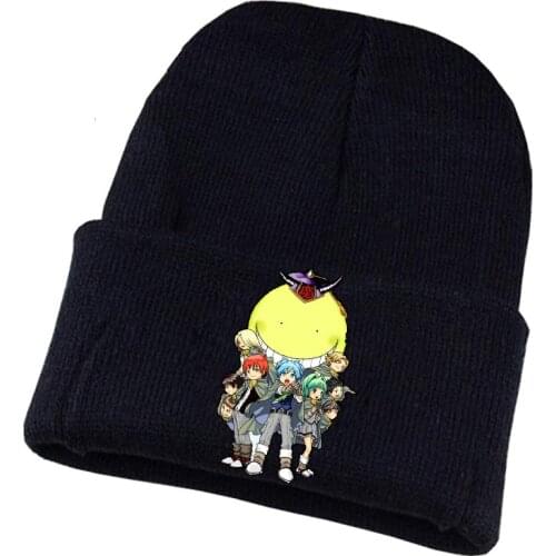 Anime Assassination Classroom Knitted hat Cosplay hat Unisex Print Adult Casual Cotton hat teenagers winter Knitted Cap