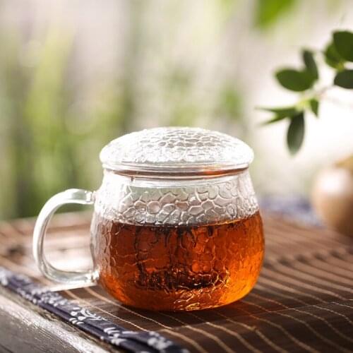 High-quality Glass Teapot Heat-resistant Coffee Mug Cool-Kettle Water Cup Bear Cup Chinese Kung Fu Tea-pot Drinkware 380ml