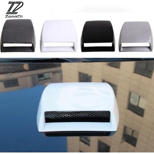 ZD For Hyundai Tucson 2017 Solaris ix35 i30 Suzuki Swift Mitsubish ASX Car Front Fender Engine Hood Air Vent Trim Cover Sticker