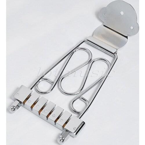 2 Set Guitar Trapeze Tailpiece Wired Frame For Electric Guitar Replacement