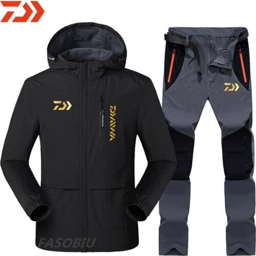 2021 Daiwa Sports Outdoor Fishing Clothing Quick-drying Pants Mens Thin Fishing Suit Breathable Sunscreen Hiking Fishing Jacket