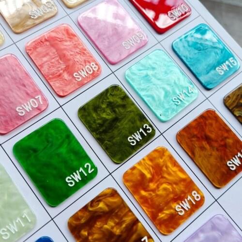 Water wave colored atla Acrylic Sheets