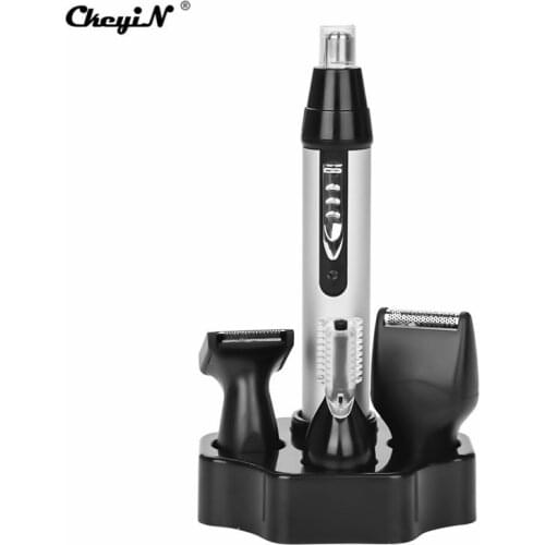 4 In 1 Electric Trimer USB Rechargeable Men Women Ear Nose Eyebrow Trimmer Hair Clipper Beard Shaver Shaving Face Hair Removal