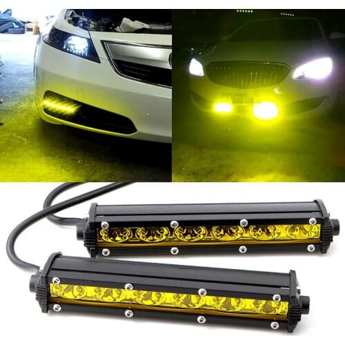 1 Set Universal Yellow LED Daytime Running Light Relay Wire Harness for BMW VW Chevrolet Acura Fog Light Daytime Lamp Kit