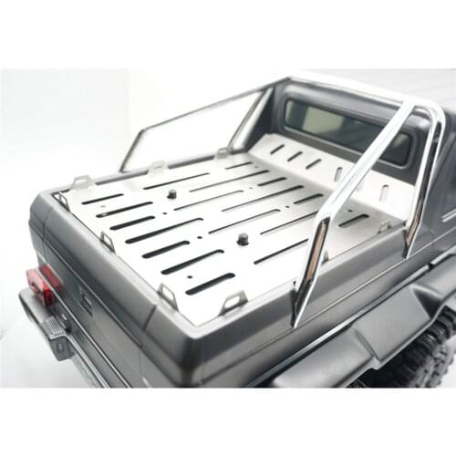 Panel for TRAXXAS TRX6 Benz G63 6X6 RC Crawler Car Upgrade Parts Durable Stainless Steel Trunk Tail Box Plate Metal Cargo