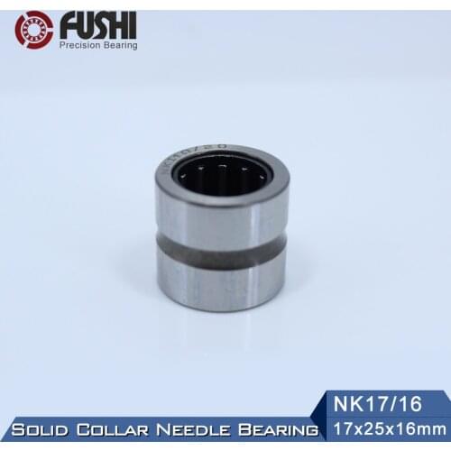 NK17/16 Bearing 17*25*16 mm ( 5 PC ) Solid Collar Needle Roller Bearings Without Inner Ring NK17/16 NK1716 644903K Bearing