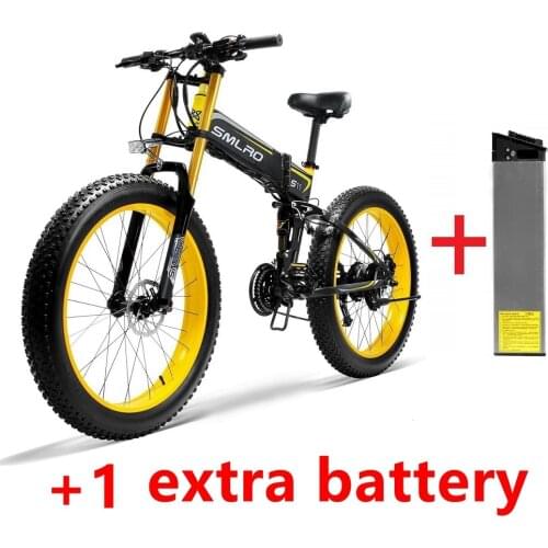 1000W Motor 14AH SAMSUNG Battery Fat Tire Folding E-Bike Foldable Electric E Bike With 26x4.0 Inch Fat Tire Electric Bicycle