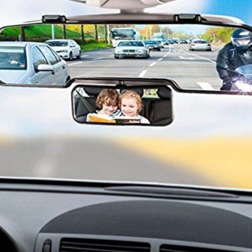 2 In 1 Rotatable Car Mirrors Double Rearview Mirror Child View Infant Kids Interior Universal Wide Angle Safety Mirror Accessory