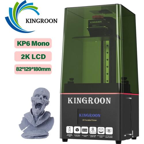 KINGROON KP6 Mono LCD 3D Printer UV Resin Printers with 6.08 inch 2K Monochrome Screen 3D Printing High Speed SLA 3D Printer