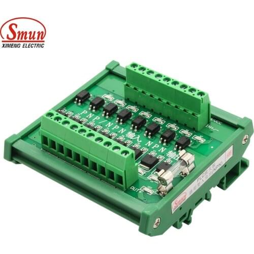 8 Channels PLC Amplifier Board Isolation NPN/PNP Universal Input PNP Output Isolation Board Relay Module Controller