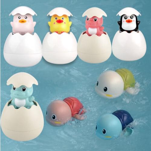 Baby Bathing Toy Kids Cute Dinosaur Duck Penguin Egg Water Spray Sprinkler Bathroom Sprinkling Shower Swimming Water Toys Gift