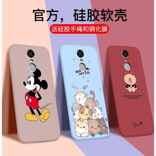 Disney Cases for Huawei Enjoy 6 Silicone Phone Case Cute Cartoon Print Mickey Minnie Mobile Phone Accessories Protective Covers