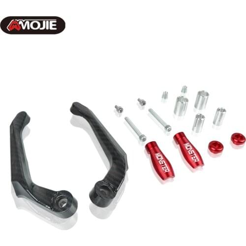 FOR DUCATI Hypermotard Monster 796 696 695 Motorcycle CNC Handlebar Grips Guard Brake Clutch Levers Handle Guard Protector