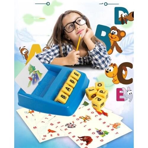 Preschool Children Baby Educational Matching Letter Games Toys Indoor Fidget Travel Alphabet Spelling Words Learn English Parent
