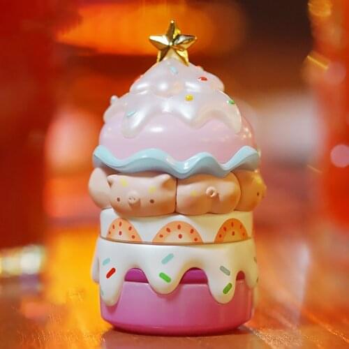 Burger Pig Toy Blind Box BOOBOO Family Doll Surprise Items Anime Doll Doll Gift Collection 8 Pieces/Set of Gift Box Decorations