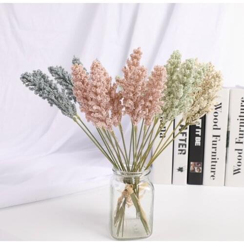 1 Bundle/6 heads Artificial flowers foam lavender fake plant wedding decorative flower home DIY vases for decoration accessories