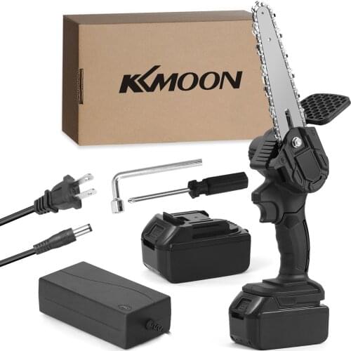KKmoon 6 Inch 48VF Portable Electric Infinitely Variable Speeds Pruning Saws Rechargeable Small Wood Spliting Brush Chainsaw