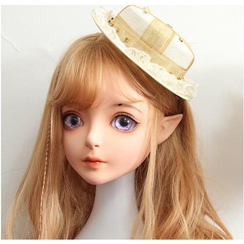 Dollkii 08) Female Girl Silica Resin Cosplay BJD Cross Dressing Kigurumi Head Mask Anime Role Play Party Crossdresser Doll Mask