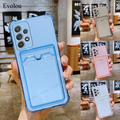 Matte Transparent Phone Case For Samsung A03S A02 A32 A42 A22 A52 A72 Airbag Shockproof Candy Color Cover For Samsung Quantum 2