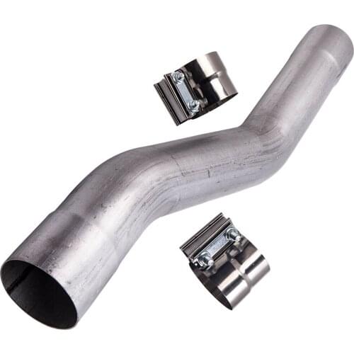 Muffler Delete Pipe 6.0 For Ford 2003-2007 Powerstroke + 2pcs Clamps
