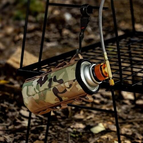 Multiple Specifications Functional Camouflage Camping Gas Tank Cover Lightweight Outdoor Tank Cover Convenient for Hiking