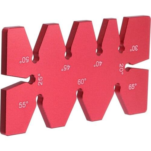 New 2019 Drillpro Aluminum Alloy 20-65 Degree Angle Gauge Angle Template Ruler For Woodworking