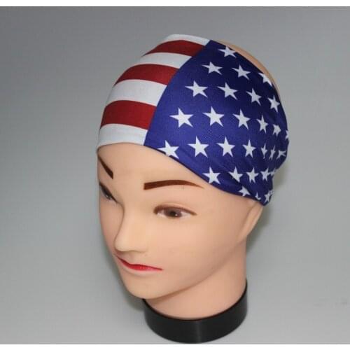 New variety of wear method Cotton Elastic Sports Headbands Wide Headband digital camo wide headband