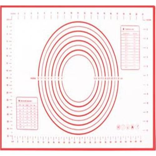 New Kitchen Silicone Baking Mat Kneading Mat Silicone Chopping Board With Scale And Face Pad Thicken Rolling Mat