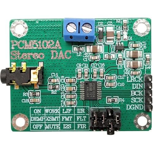 PCM5102A Digital Audio I2S IIS Stereo DAC Decoder Board Module Digital-to-analog Converter