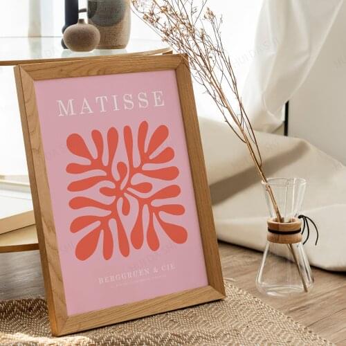 Matisse Print, Pink Matisse Art, Large Wall Art,Print, Matisse Exhibition, Modern Art Prints, Minimalist Canvas Poster