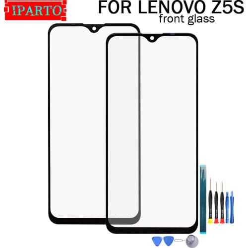 For LENOVO Z5S Front Glass Screen Lens 100% New Front Touch Screen Glass Outer Lens for LENOVO Z5S+Tools