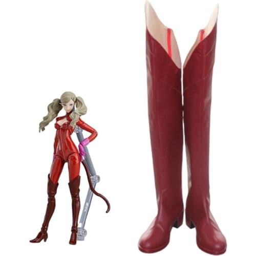 Persona 5 Phantom Thieves of Hearts Kokoro no Kaito-dan Ann Takamaki Panther Ver. Anime Game Cosplay Shoes Boots X002