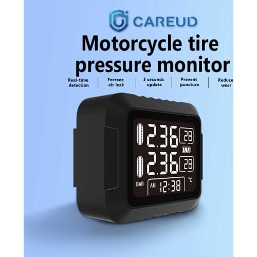 Tire Pressure Monitoring System Wireless Waterproof Pressure Test Motorcycle Tire Pressure Monitoring System Waterproof 2021