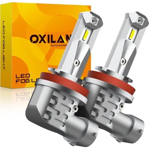 2Pcs Canbus H11 H8 LED White Fog Lights H10 9006 LED Bulb Car Driving Running Lamp for Toyota Tacoma Land Cruiser Camry Corolla