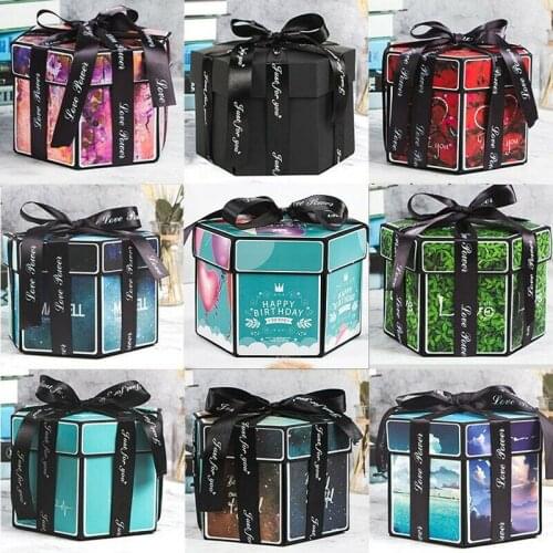 Surprise Party Love Explosion Box Gift Explosion for Anniversary Scrapbook DIY Photo Album Christmas Gift Droshipping