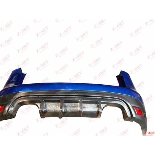 Z-ART carbon fiber rear diffuser for Jaguar F-PACE 2015-2018 carbon fiber rear lip for Jaguar F-Pace free shipping by EMS