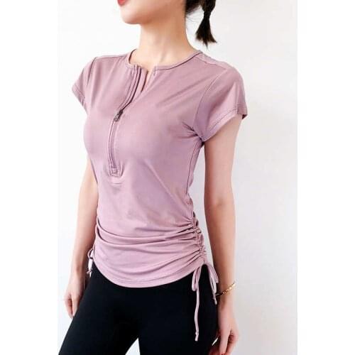 Women Fitness Tops Workout Training Exercise Gym T Shirts Female Sport T-shirt Bodybuilding Yoga Running Short Sleeve Tees D060