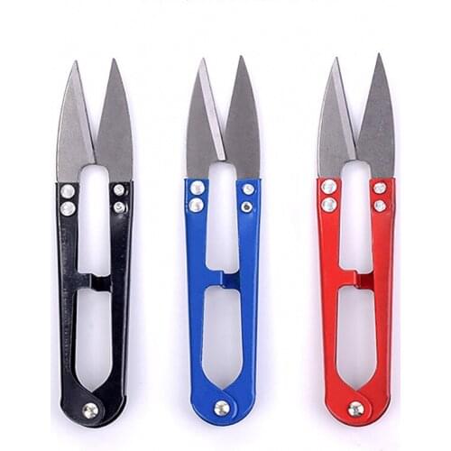 1 pcs mini Cutting U Shape Clippers Trimming Sewing Scissors Nippers Sewing Embroidery craft Scissors Tailor tijeras de costura
