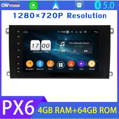 1280*720 PX6 4G+64G Android 10 Car Multimedia Radio GPS for Porsche Cayenne Bluetooth Tethering Carplay DSP 4G LTE Auto Stereo