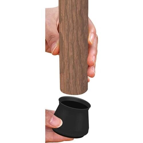 16pcs Universal Silicone Chair Foot Cover Stool Anti-Skid Round Noise Reduction Mute Reusable Non-slip Table Leg Cushion