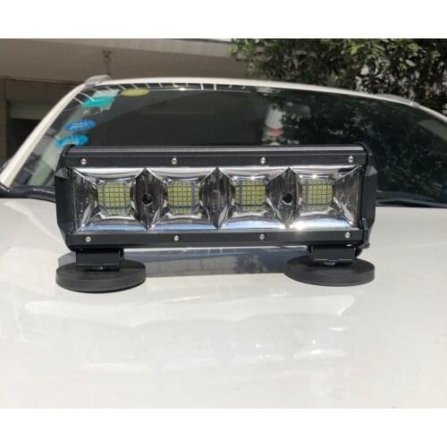 192w White Flood Led driving light bar Boat Fishing Outdoor Camp Rescue Search Car led bar Offroad Roof work lights with Magnets